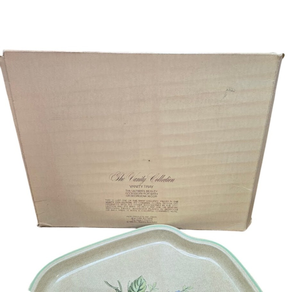 1982 NIB Avon The Vanity Collection Vanity Tray Floral Design - Picture 8 of 8